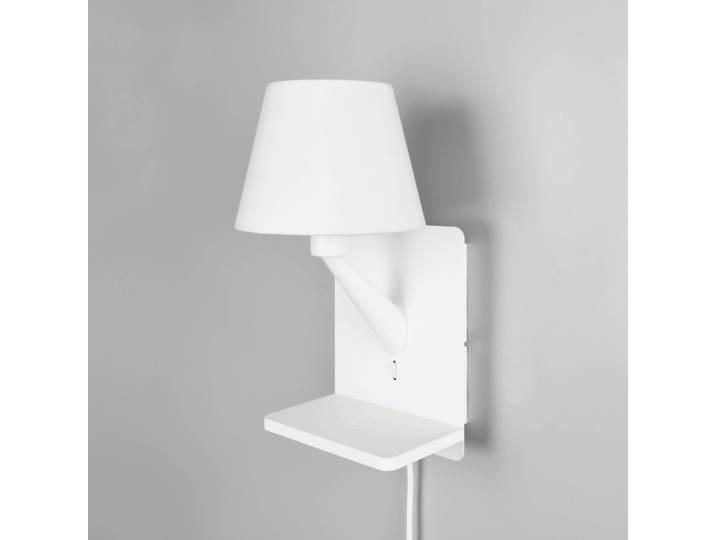 Trio Lighting Wandlampe Comfort, weiß / opal, für Wohn- / Esszimmer, Metall, Modern, Wandleuchte, Wandlampe Innen