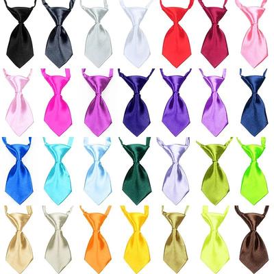 Inspire Select 25 50 100PCS Adjustable Pet Bow Tie Set Colorful Grooming Bowties For Dogs & Cats, Puppy Collar Accessories mix Solid Colors 50 Pcs