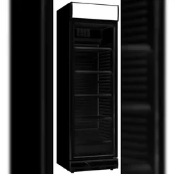 CombiSteel Flaschenkühlschrank mit 1 Glastür Getränkekühlschrank Kühlschrank Gastro 382 L