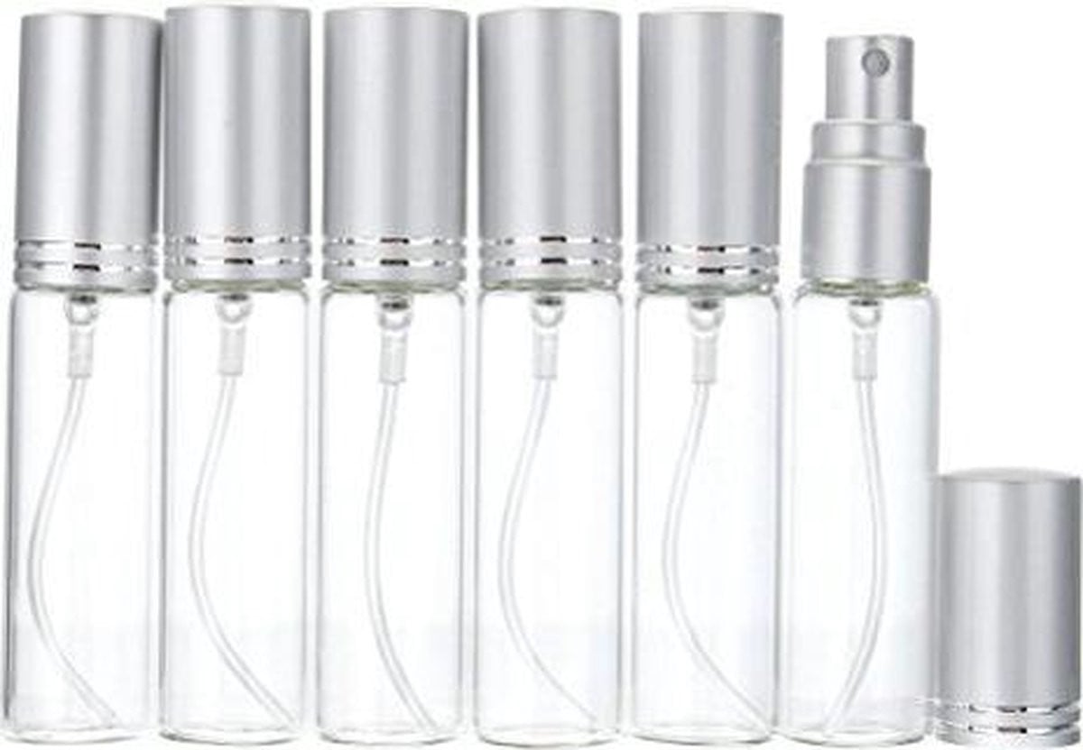 Berivita Sprayflesjes 10ml Helder Glas Navulbaar 10 stuks