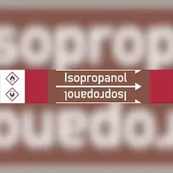 Rohrleitungskennzeichen Isopropanol - 33000x105 mm Folie selbstklebend