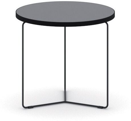 B2B Partner Kulatý konferenční stůl TENDER, průměr 50 cm, výška 48 cm, grafit