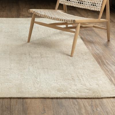Style Haven Somerset Textured Abstract Ivory/ Beige Hand-made Wood Blend Area Rug