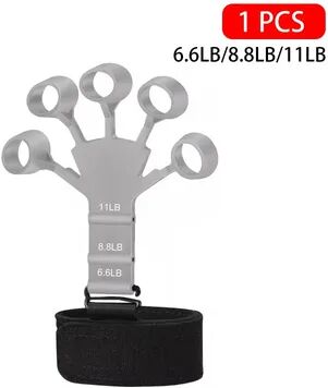 Perfect Picks Market Adjustable Hand Grip Strengthener Finger Trainer For Forearm Workout And Guitar Practice gray