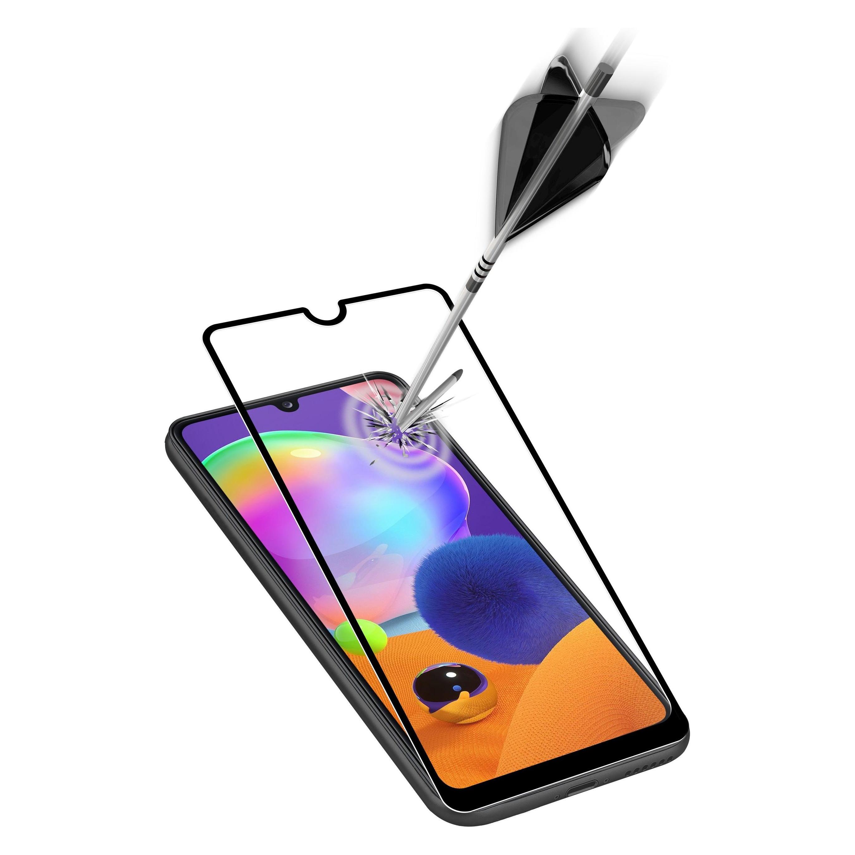 Cellularline Screen Protector CAPSULE, Galaxy A31, Black (Samsung Galaxy A31) (TEMPGCABGALA31K)