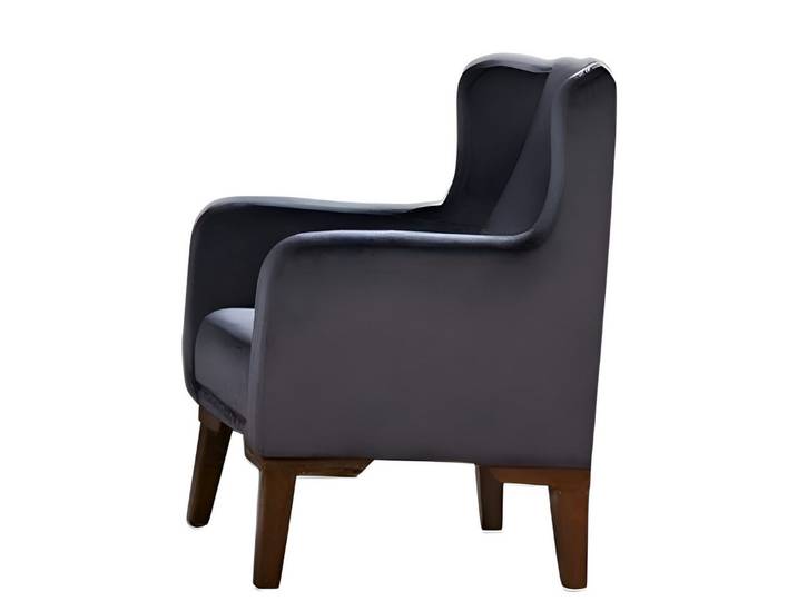 Xlmoebel Loungesessel Schwarzer Sessel aus hochwertigem Material für modernes Wohnen (1-St., Sessel), Hergestellt in Europa