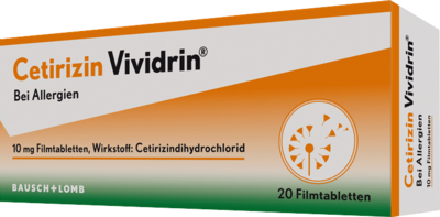 Dr. Gerhard Mann CETIRIZIN Vividrin 10 mg Filmtabletten 20 St 12364291