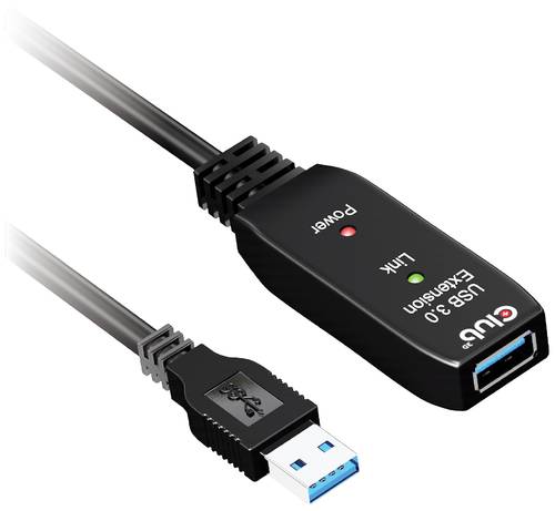 Club3D USB-Kabel USB 3.2 Gen1 5.00m Schwarz CAC-1404
