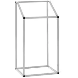 Müllsackständer VAR MSTS 24 Industrie stationär 240 L silber für 240 L Müllsäcke, aus hochwertigen Vierkantrohren