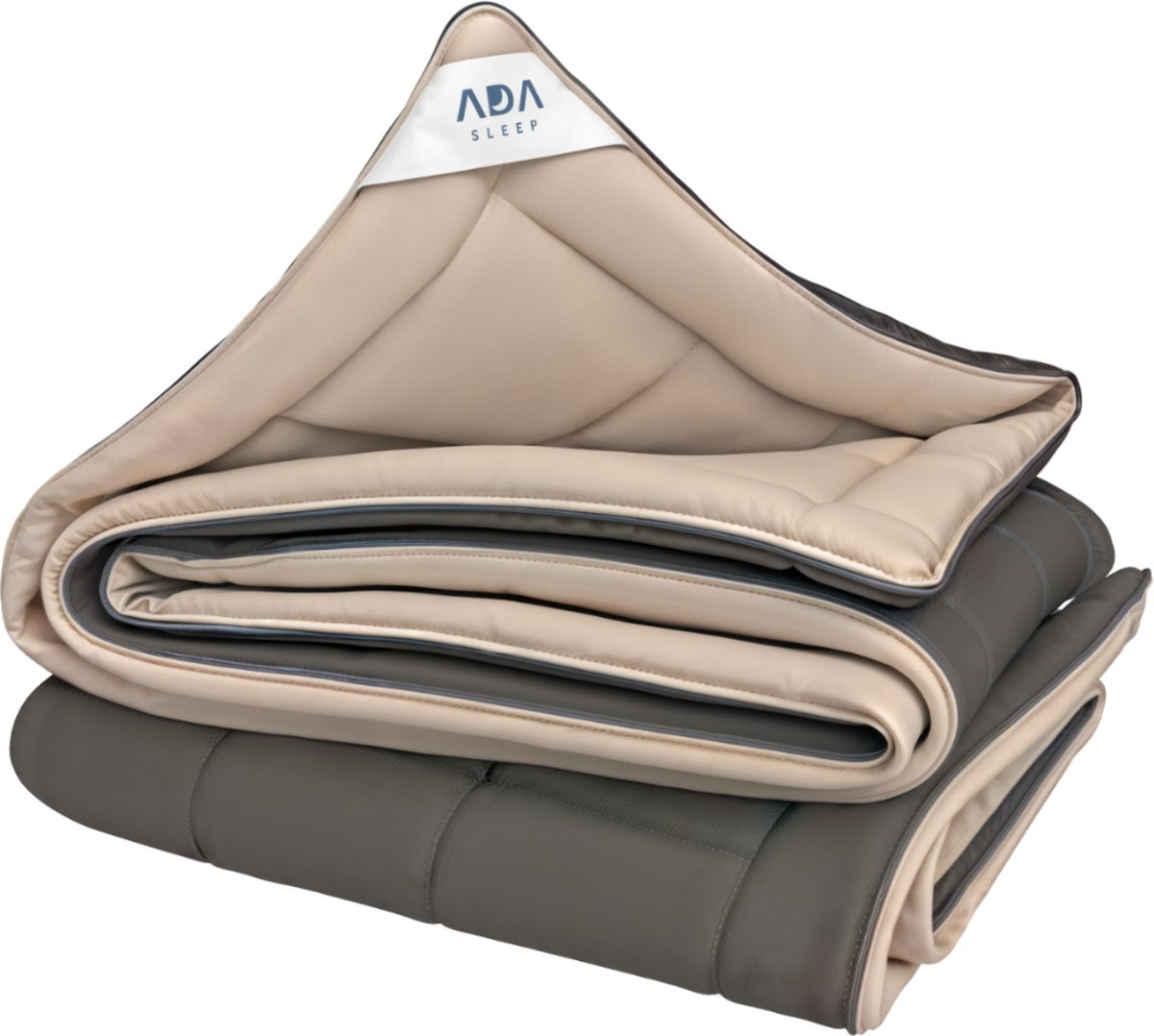 Ada Sleep dekbed voor volwassenen - Bruin/Beige - 140 x 200 cm - All year - Enkel - Wasbaar - Anti-allergie - Hollow fibre