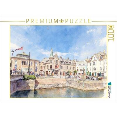 CALVENDO Puzzle Ålesund | 1000 Teile Lege-Größe 64x48cm Foto-Puzzle für glückliche Stunden