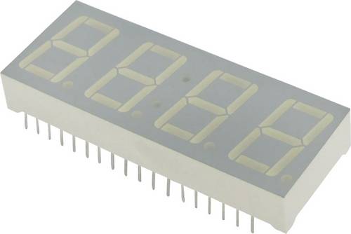 Kingbright 7-Segment-Anzeige Rot (High Efficiency Red) 14mm 2V Ziffernanzahl: 4 CA56-11EWA