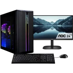 Captiva Business Office R80-012 (500 GB, 16 GB, AMD Ryzen 7 5700G), PC, Schwarz
