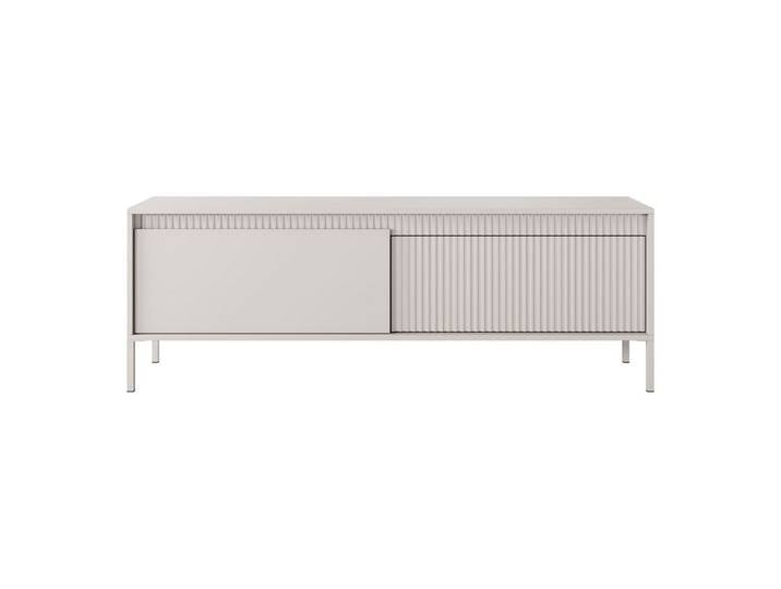 MOEBLO TV-Board RTV Rifaro D 153 2D (Geriffelte-Fronten, Lowboard Fernsehtisch TV Bank TV Tisch Fernseher Tisch TV Möbel, Push-to-open-Öffnung), (BxHxT):153x53x39 cm