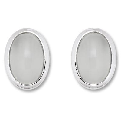 Paar Ohrhänger ONE ELEMENT "imit. Mondstein Ohrringe Ohrstecker aus 925 Silber", silber, Ohrringe, Damen, Damen, Silber 925 (Sterlingsilber), Leicht zu kombinieren – klare Linien mit feinem Funkeln