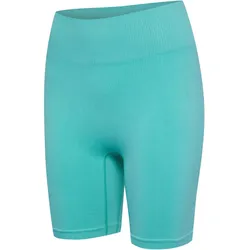 hummel hmlALIVE Seamless High-Waist Shorts Damen 7469 - pool blue XL