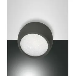 Fabas Luce LED Deckenspot VASTO, Ø 8cm, 7W 3000K 630lm, Aluminium, starr, Anthrazit / diffus FAB-3428-71-282