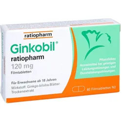 Ginkobil ratiopharm 120 mg mit Ginkgo biloba