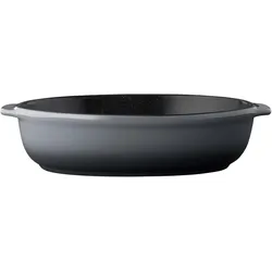BergHoff Auflaufform oval 28.5cm Gem Line, Auflaufform, Grau, Schwarz