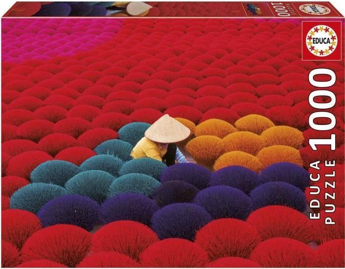 Educa Puzzel Village d'Encens Vietnam - 1000 stukjes - Landschap en natuur - 68 x 48 cm
