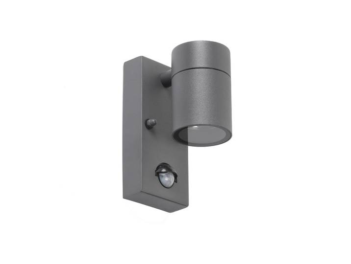 Applique murale extérieure anthracite IP44 avec détecteur de