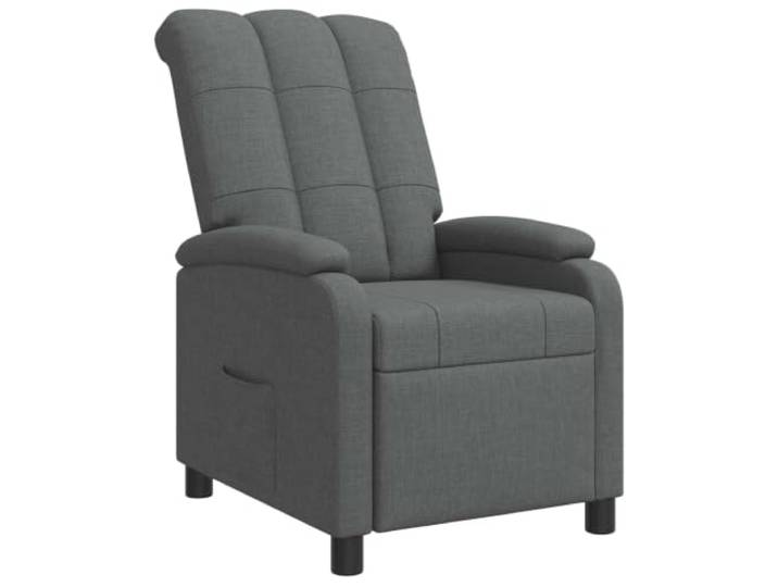 YUTAASU Recliner Chair Dark Gray Fabric Adjustable 115-160 Degree, Polyester Upholstery, Metal Frame, Easy Clean