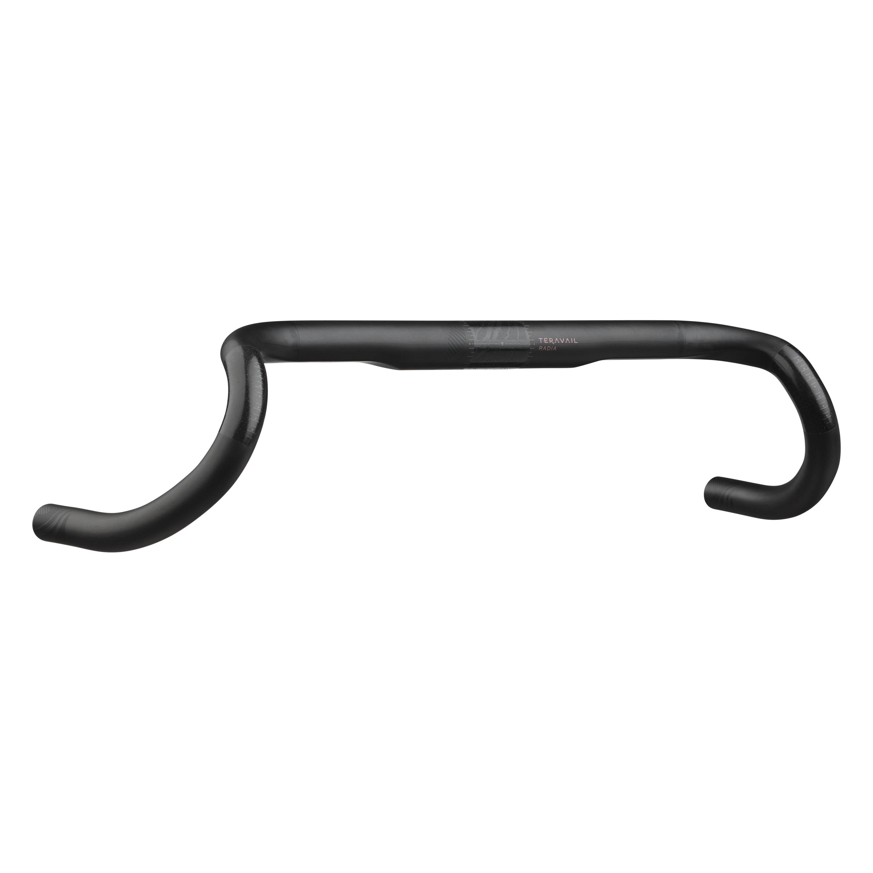 Teravail Radia 24 Carbon Drop Lenker, 31.8mm, 40cmx116x68mm, 0°/24°/12°, matte ud carbon (31.80 mm) (65308141)