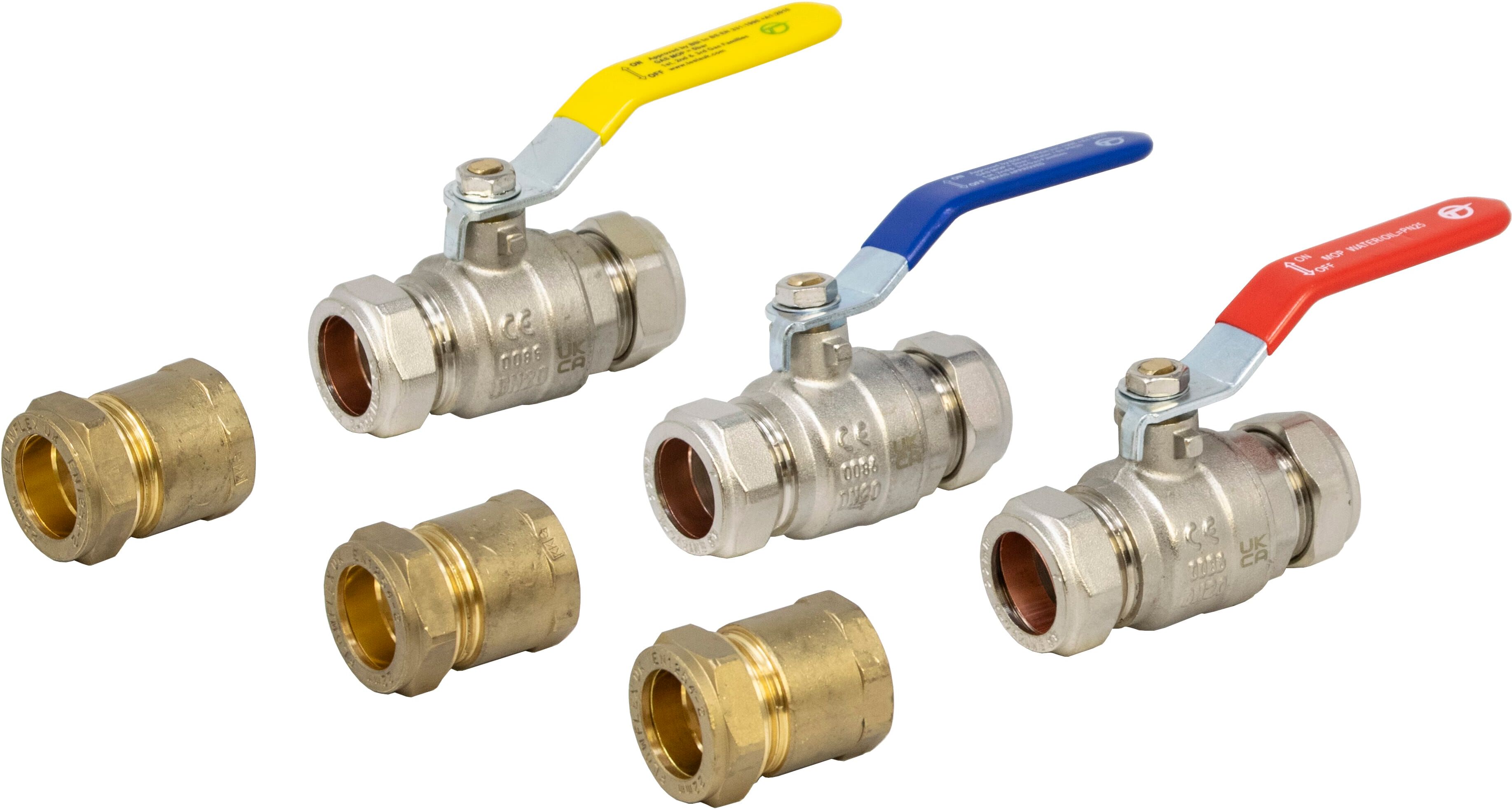 Rinnai 22mm Connection & Isolation Valve Pack