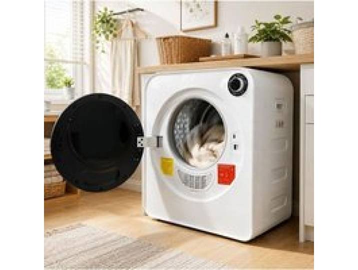WUVRIE Sèche-linge 4 programmes PTC céramique tambour inox désinfection anti-acariens blanc SECHE-LINGE