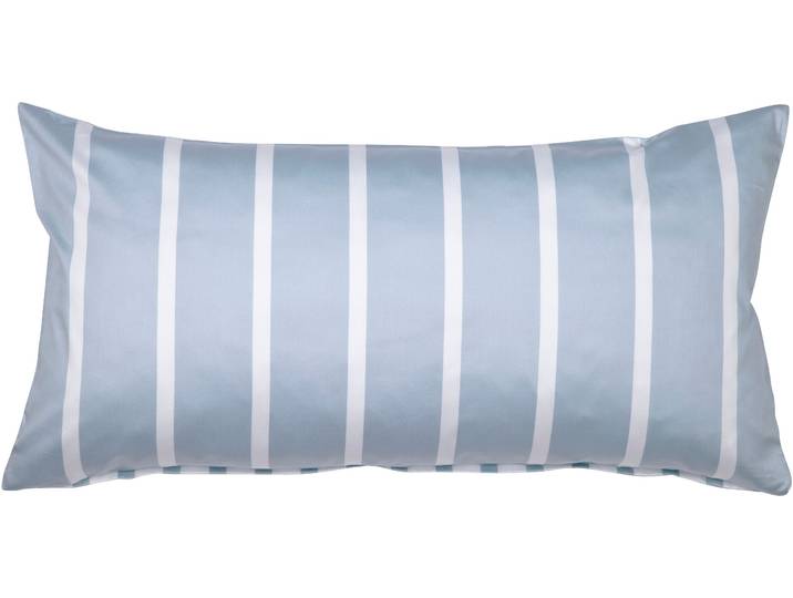 Kissenbezug JANINE modernclassic 39028-28 , blau (perlblau), B:40cm L:80cm, Mako-Satin, Obermaterial: 100% Baumwolle, Kissenbezüge, Kissenbezug, mit Reissverschluss