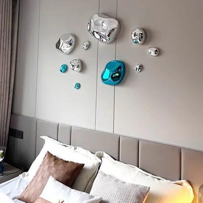 Inspired Living Modern Stone Abstract Wall Decor Hanging For Minimalist Living Rooms d 10pcs