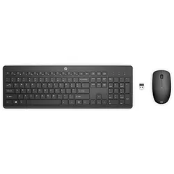 HP 235 Set (DE, Kabellos), Tastatur, Schwarz
