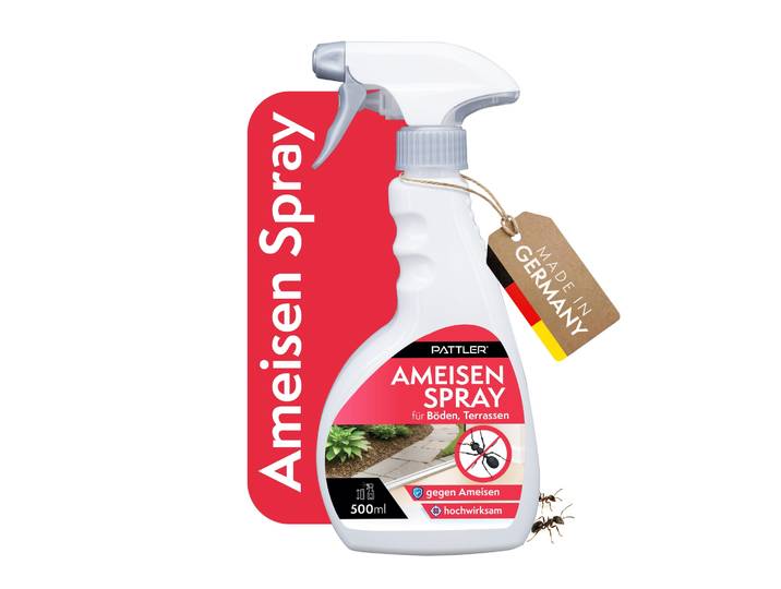 Vergrämungsmittel PATTLER Ameisenspray für Haus & Garten , weiß, Schädlingsbekämpfungsmittel, Vergrämungsmittel, 500 ml