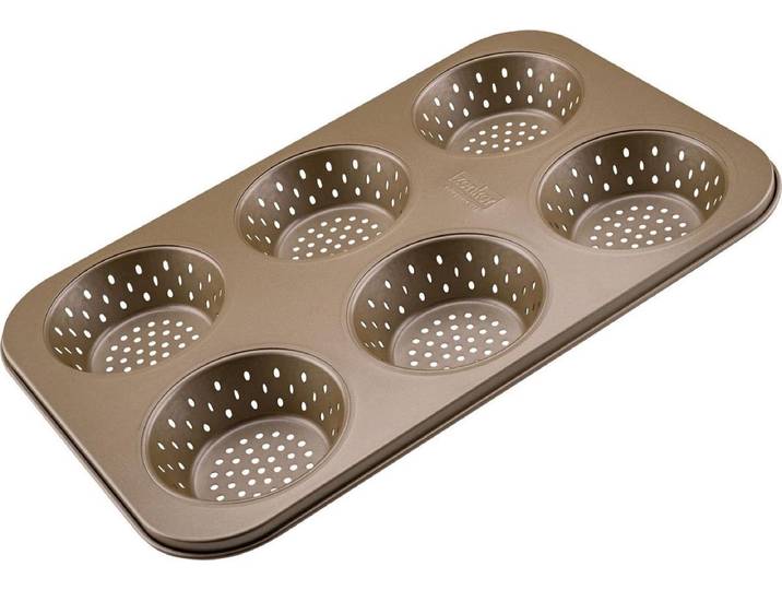 Mal voor ronde individuele broodjes 6 holtes 33 x 22 cm Zenker Mojave Gold