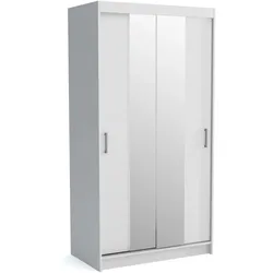 SCHWEBETÜRENSCHRANK NICOLA 110/215/60 cm 2-türig Weiß