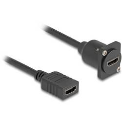 Delock HDMI Anschlusskabel HDMI-A Buchse 0.2 m Schwarz 87982 4K UHD HDMI-Kabel