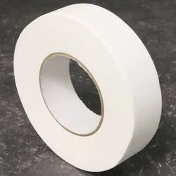 Gewebeband einseitig klebend, Fälzelband 25 mm | weiß, Baumwolle