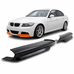 Frontspoiler schwarz glänzend passend für BMW 3er E90 E91 2005-2008