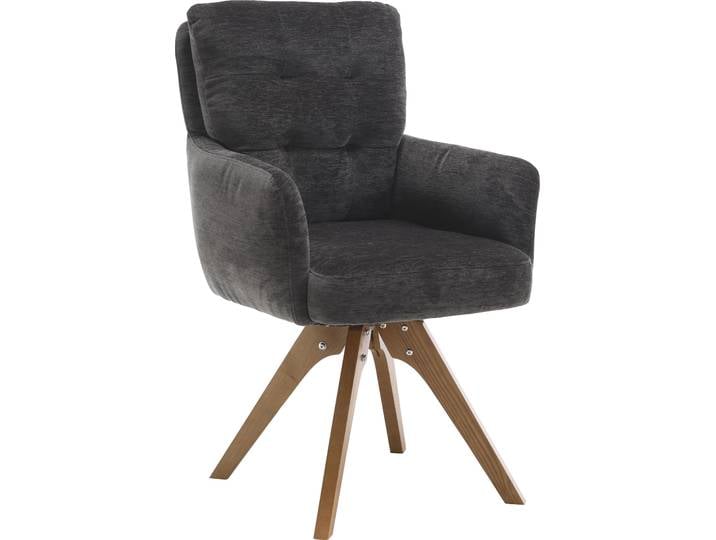 Esszimmerstuhl HOME AFFAIRE Sant Tropez , grau (anthrazit, natur, anthrazit), B:60cm H:92cm T:67cm, Stühle, Esszimmerstuhl