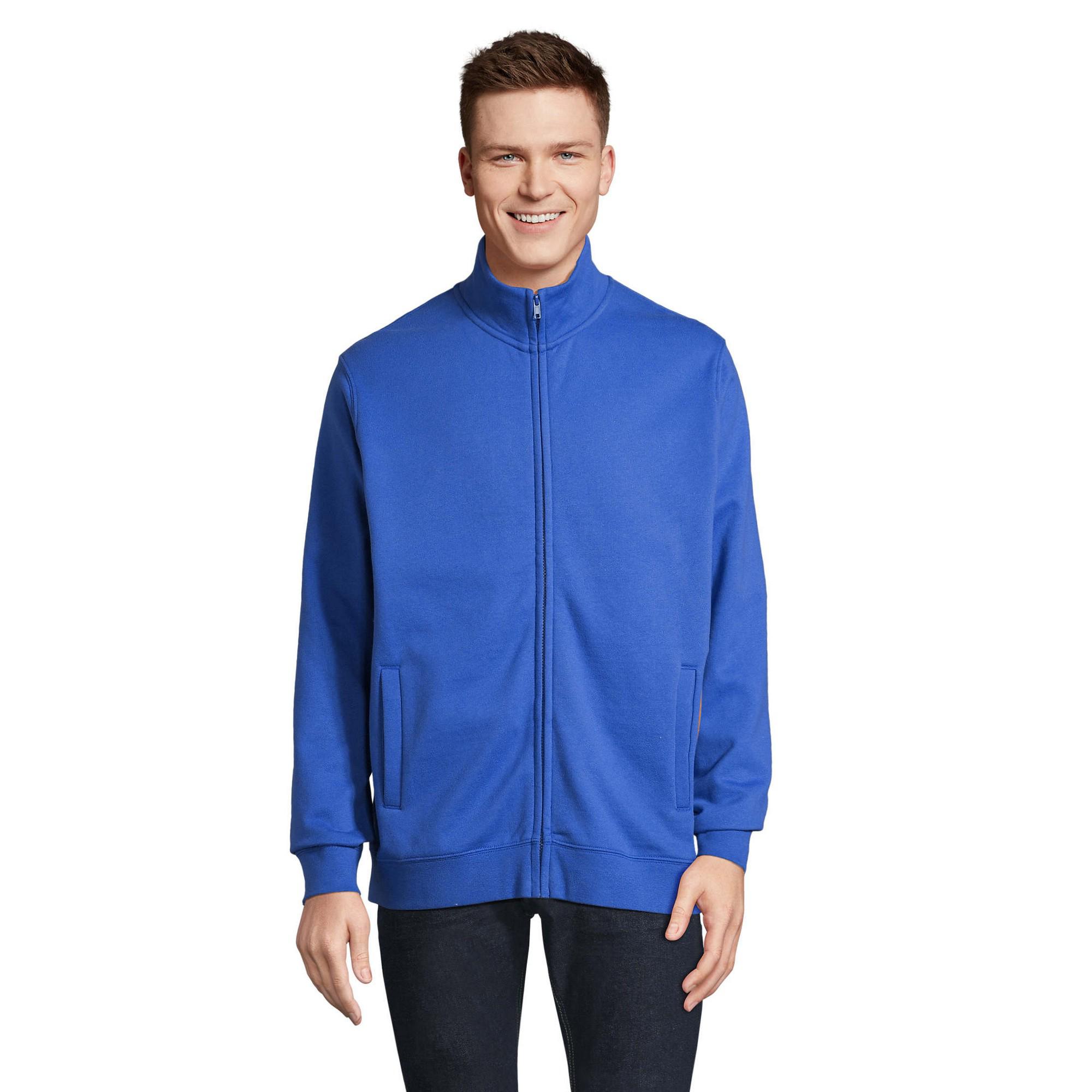 SOLS Cooper Full Zip jas voor volwassenen (Koningsblauw)