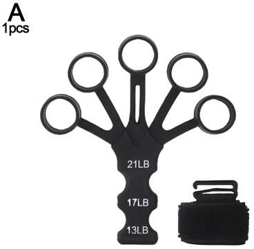 Smart Shopping Spot PowerFlex Hand Grip Strengthener & Finger Exerciser Adjustable Forearm Trainer For Grip And Wrist Recovery black