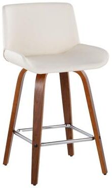 "Carson Carrington Tranas 25"" Fixed-Height Counter Stool with Square Footrest (Set of 2)"