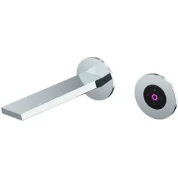 Steinberg Serie 260 Wand-Waschtischmischer, vollelektronische Mengen- und Temperaturregulierung, Ausladung 205mm, 2601814E, Farbe: Chrom