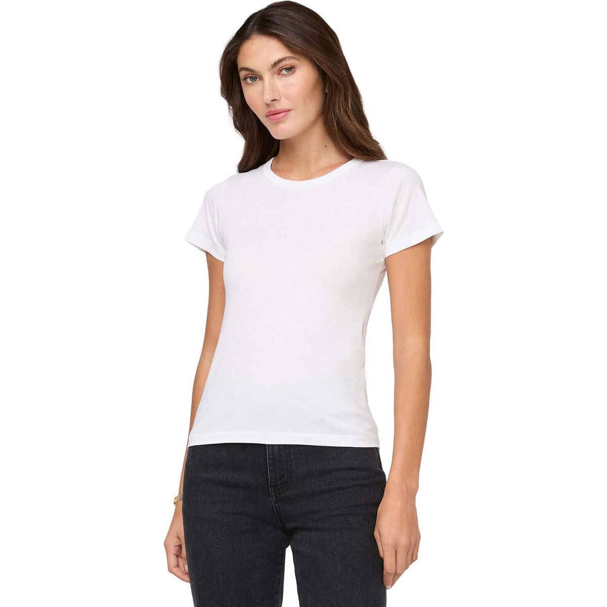DU/ER Purepima Slim Crew white (WHT) M WTJS1724-WHT-M