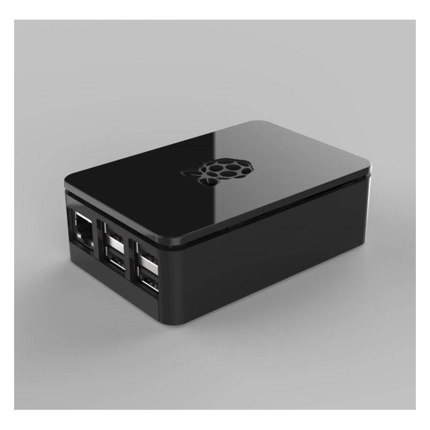 Raspberry Pi Modilar case for 3B (19coff-bk+)