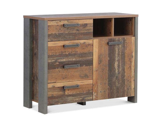 CASSIA Kommode I, Material Dekorspanplatte, Old Wood Vintage