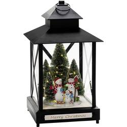 Konstsmide 4342-000 LED-Szenerie Schneemänner EEK G (A - G) Warmweiß LED Schwarz mit Schalter, Timer