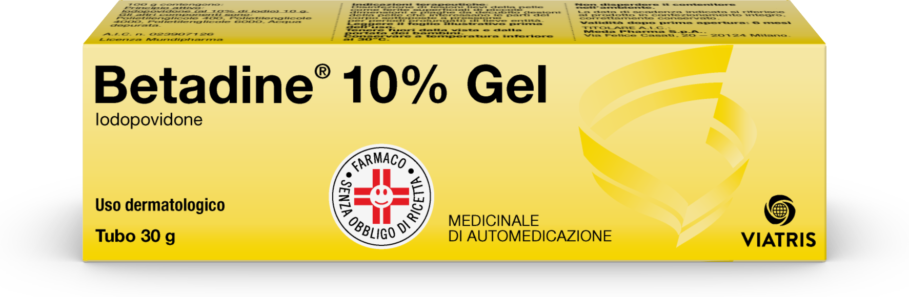 COOPER CONSUMER HEALTH BV Betadine 10% Gel Dermatologico 30g - Gel Antisettico per la Cura della Pelle