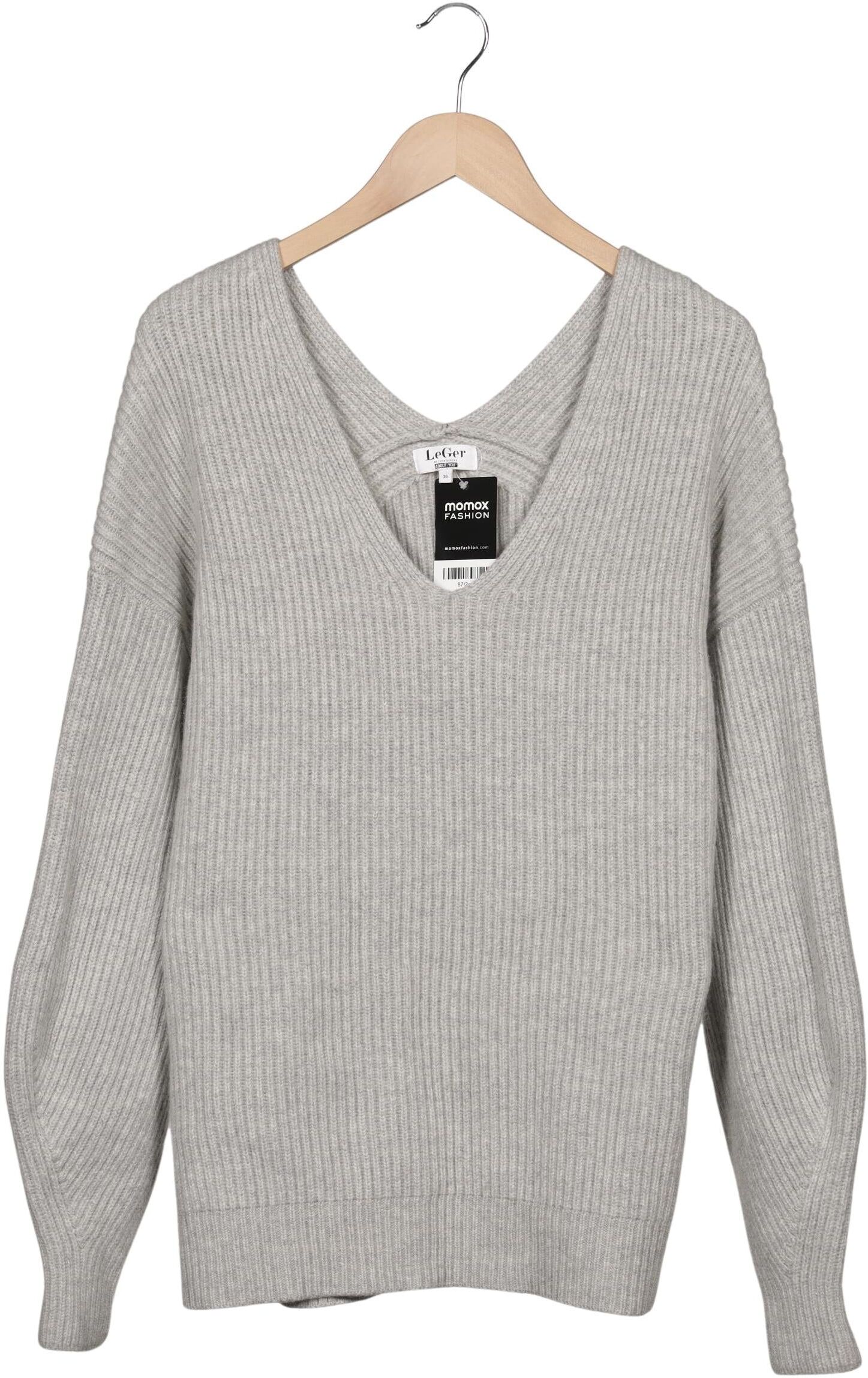 Second Hand Einzelstücke Damen Pullover, Grau, Gr. EU 36, Wolle / Synthetik - Second Hand