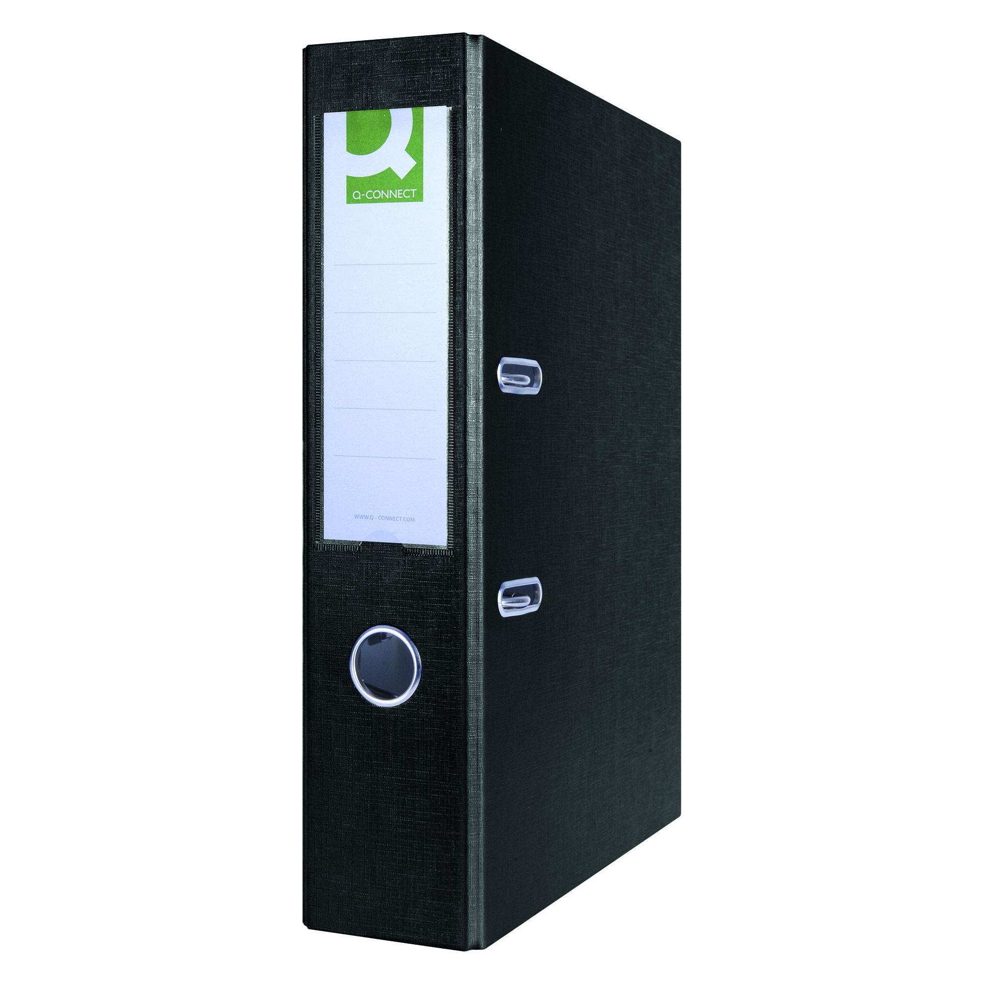 Q-Connect Hero-Ordner, PP, A4/75 mm, schwarz (A4, 70 mm) (42769975)
